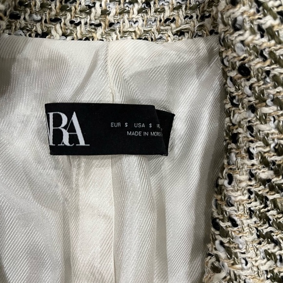 [S] Zara Women Double-breasted tweed Blazer - Picture 7 of 12